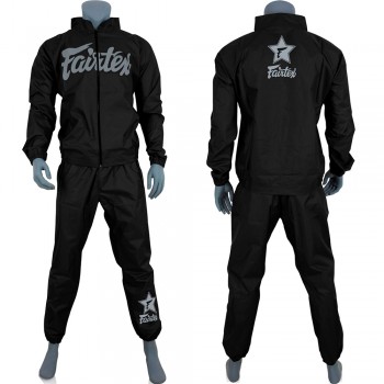 Fairtex VS3 Костюм Cауна Сгонка "Vinyl Sweat Suit" Черно-Серая